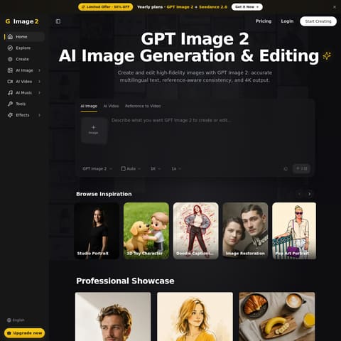 Image 2 - Free GPT Image 2 Generator product interface preview