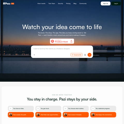 Pazi product interface preview