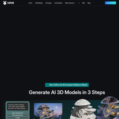 V2Fun product interface preview