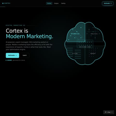 Cortex product interface preview