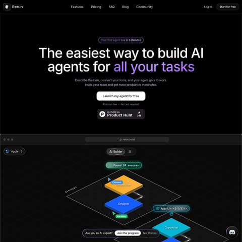 Rerun product interface preview