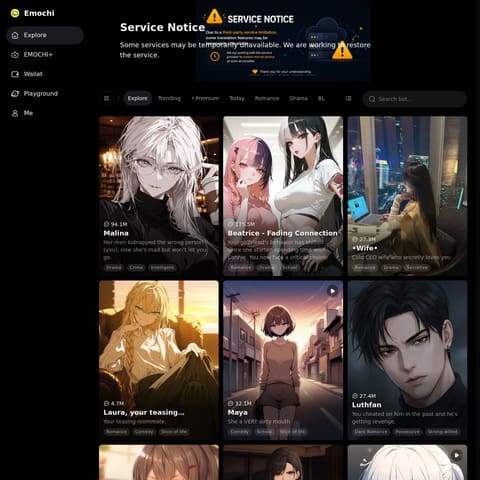 emochi product interface preview
