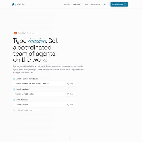 /mission for Claude Code product interface preview