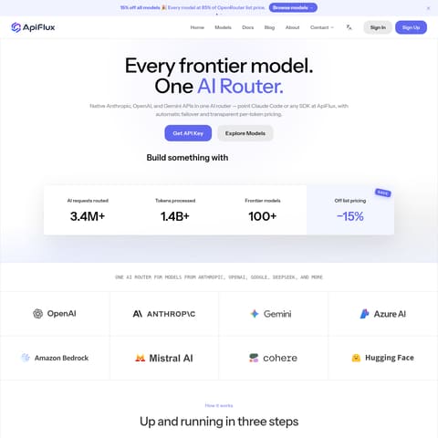 ApiFlux product interface preview
