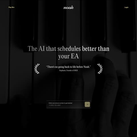 Hey Noah product interface preview