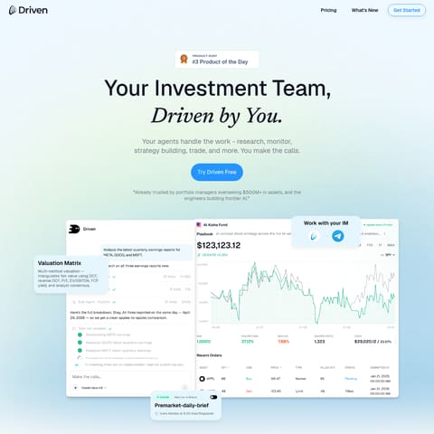 Driven product interface preview
