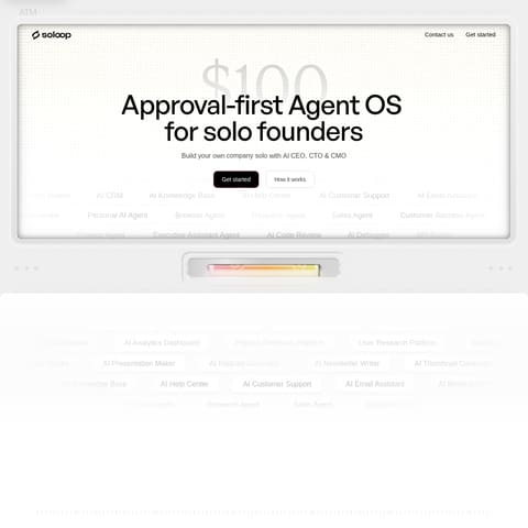Soloop product interface preview