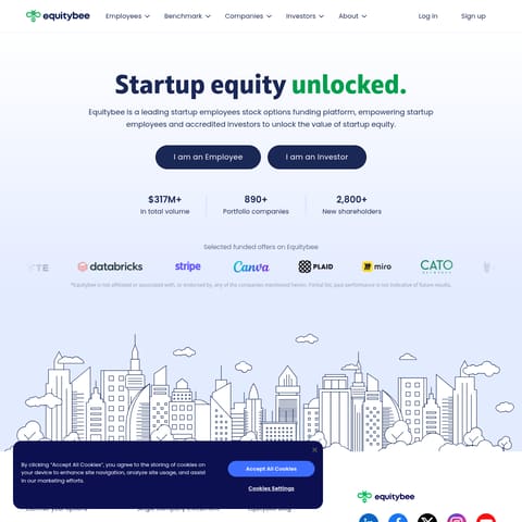Equitybee Benchmark product interface preview