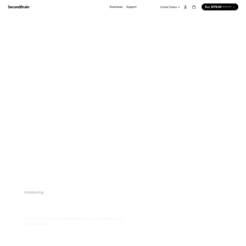 SecondBrain Note by GenSpark product interface preview
