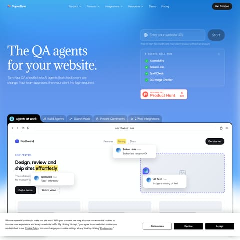 Superflow AI product interface preview