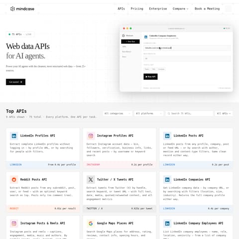 Mindcase product interface preview