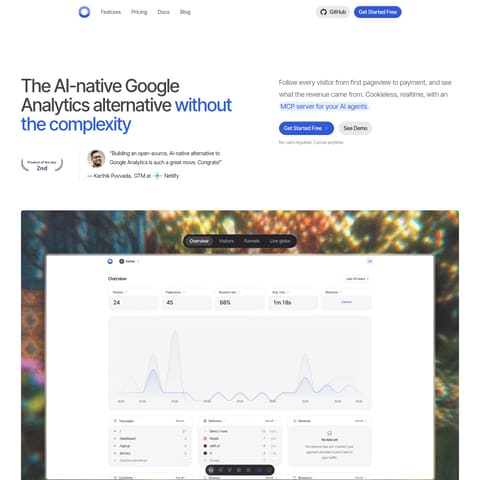 Open Analytics product interface preview