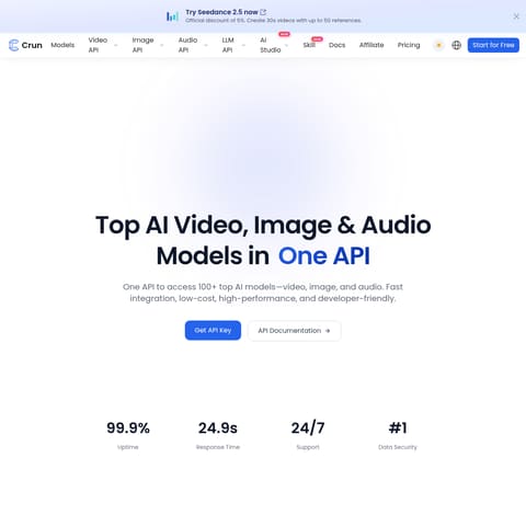 Crun AI product interface preview