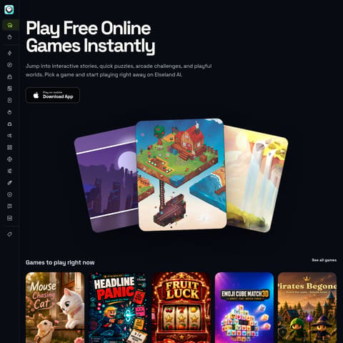 Elseland product interface preview