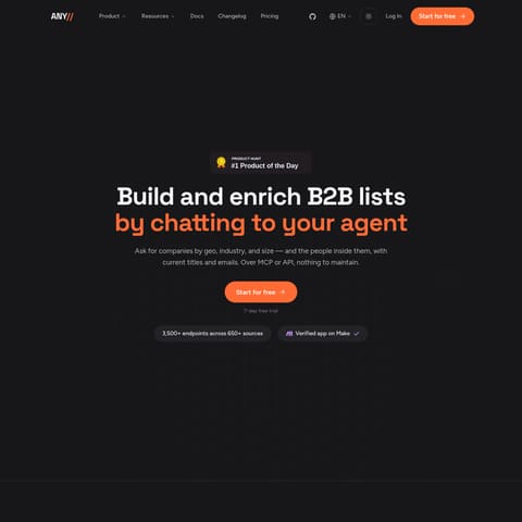 Anysite.io product interface preview