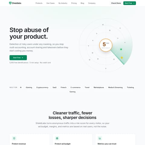 ShieldLabs product interface preview
