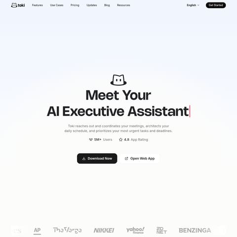 Toki Coordination product interface preview
