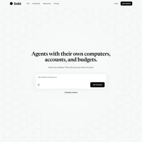 Solid product interface preview