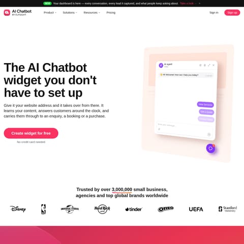 AI Chatbot by Elfsight product interface preview