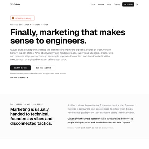 Quiver GTM product interface preview