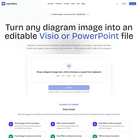 LayerBack product interface preview