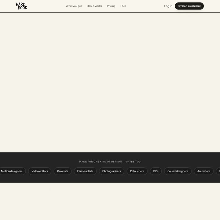 Hardbook Toolkit voor Makers AI tool screenshot