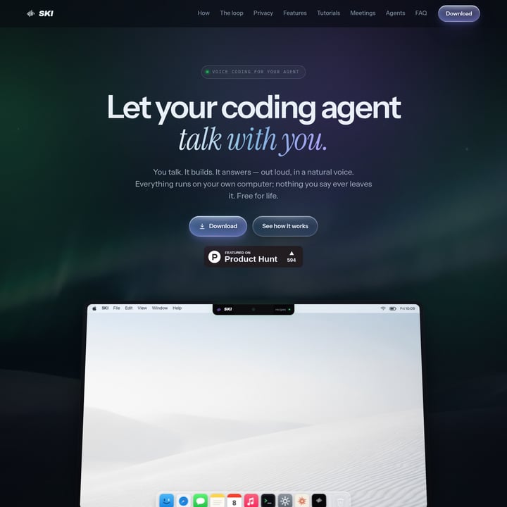 SKI Code en IT AI tool screenshot
