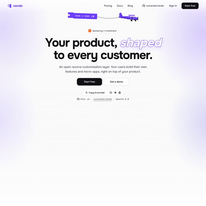 Vendo  Organization & Automation AI tool screenshot