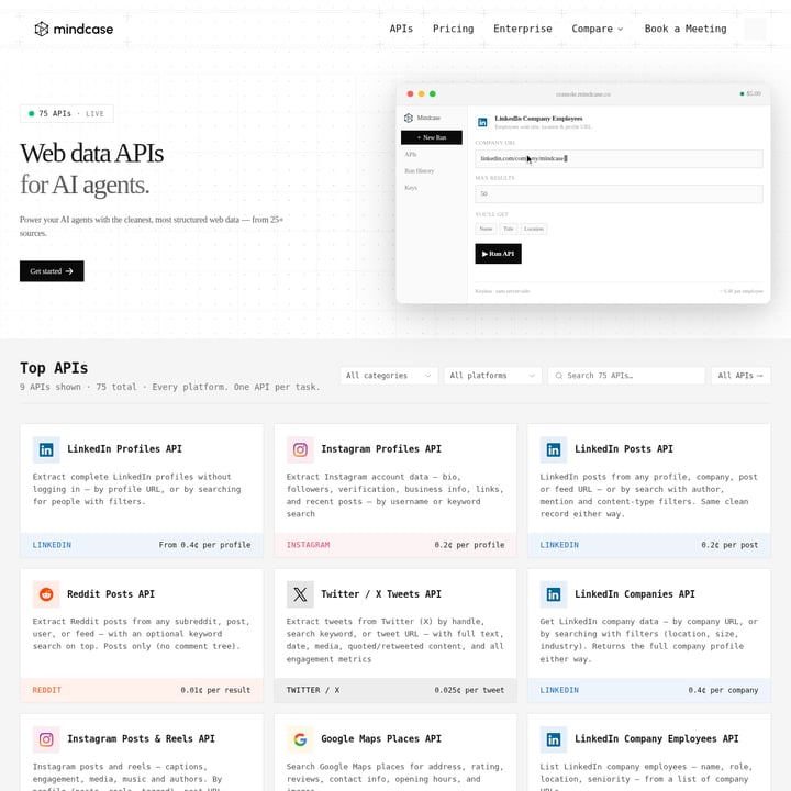 Mindcase 연구 보조 AI tool screenshot