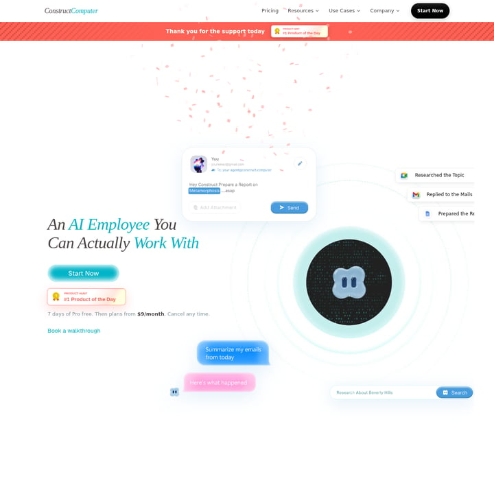 Construct Computer Organization & Automation AI tool screenshot