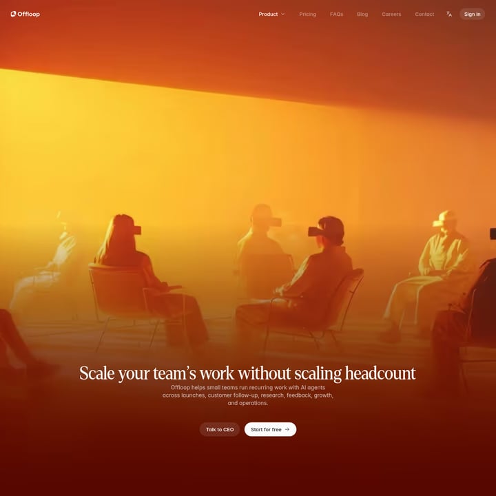 Offloop Organization & Automation AI tool screenshot