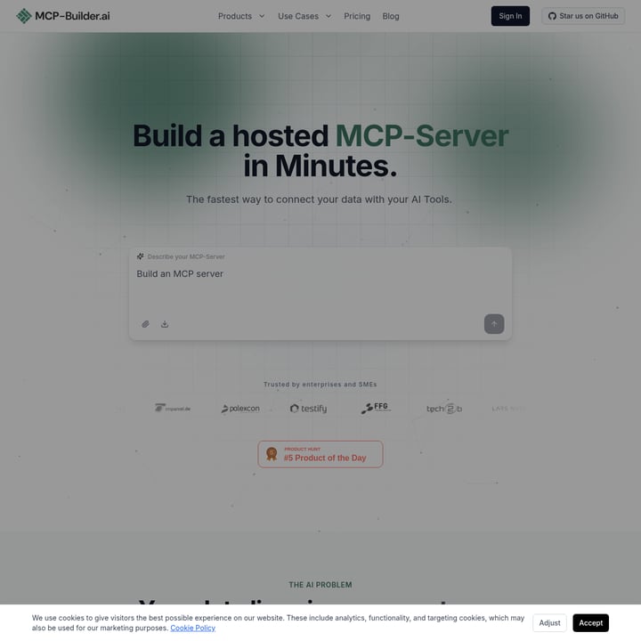 MCP-Builder.ai Code & IT AI tool screenshot