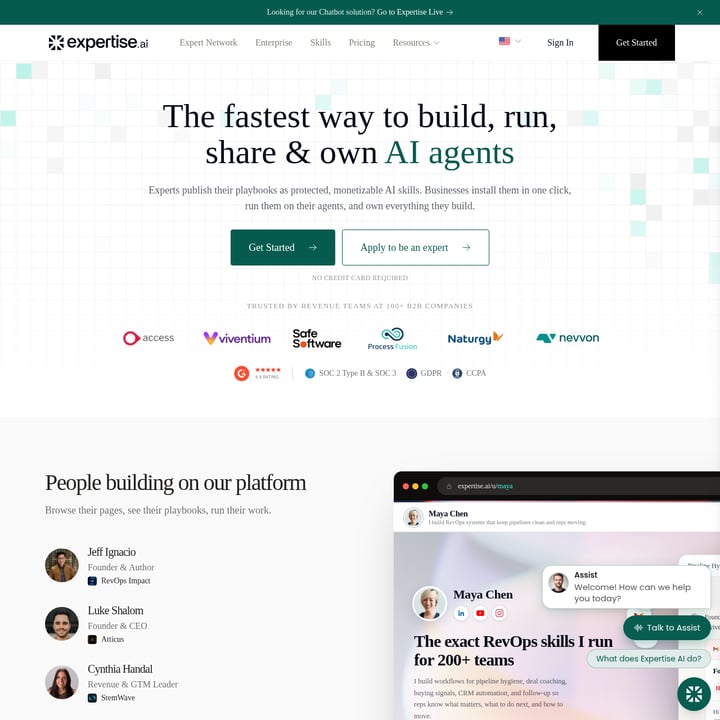 Expertise AI Sales & Marketing AI tool screenshot