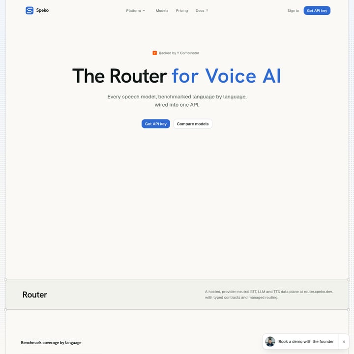 Speko Audio AI tool screenshot