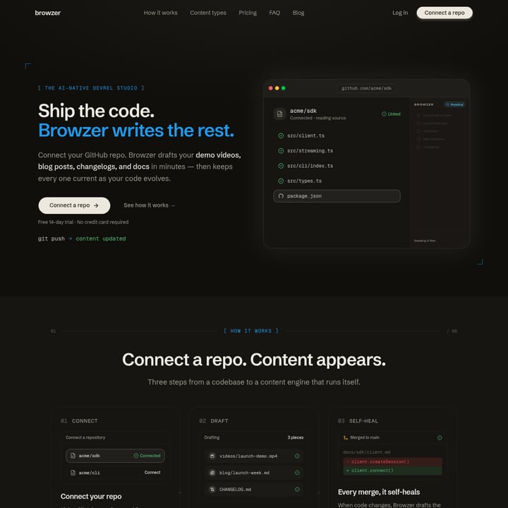 Browzer Code & IT AI tool screenshot