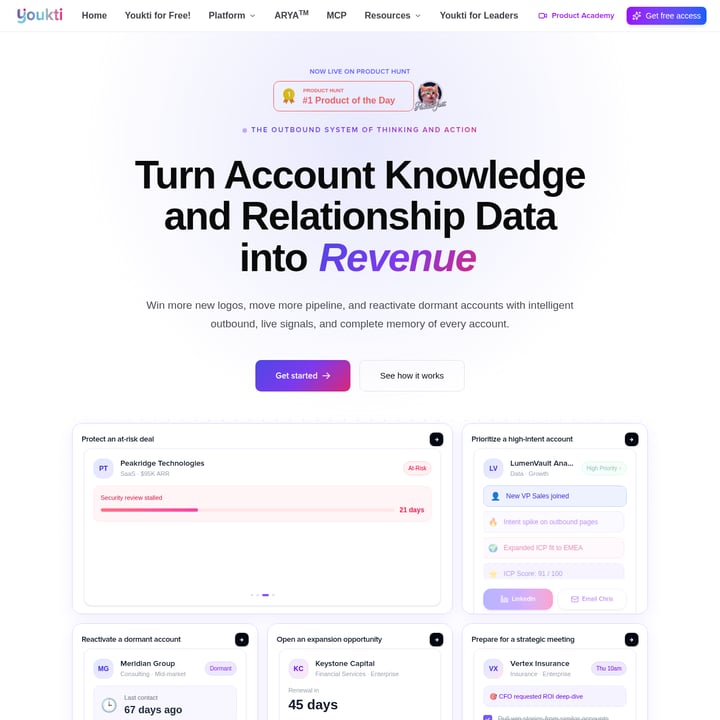 Youkti  Продажи и Маркетинг AI tool screenshot