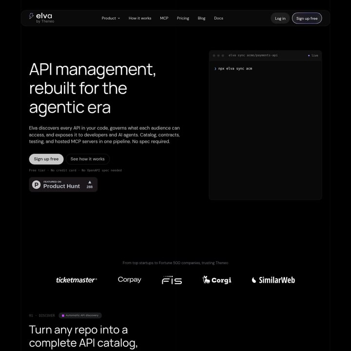 Elva Код и IT AI tool screenshot