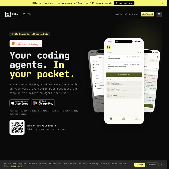 Kilo Code for iOS and Android Code & IT AI tool screenshot