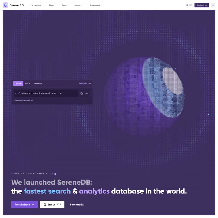 SereneDB Code & IT AI tool screenshot