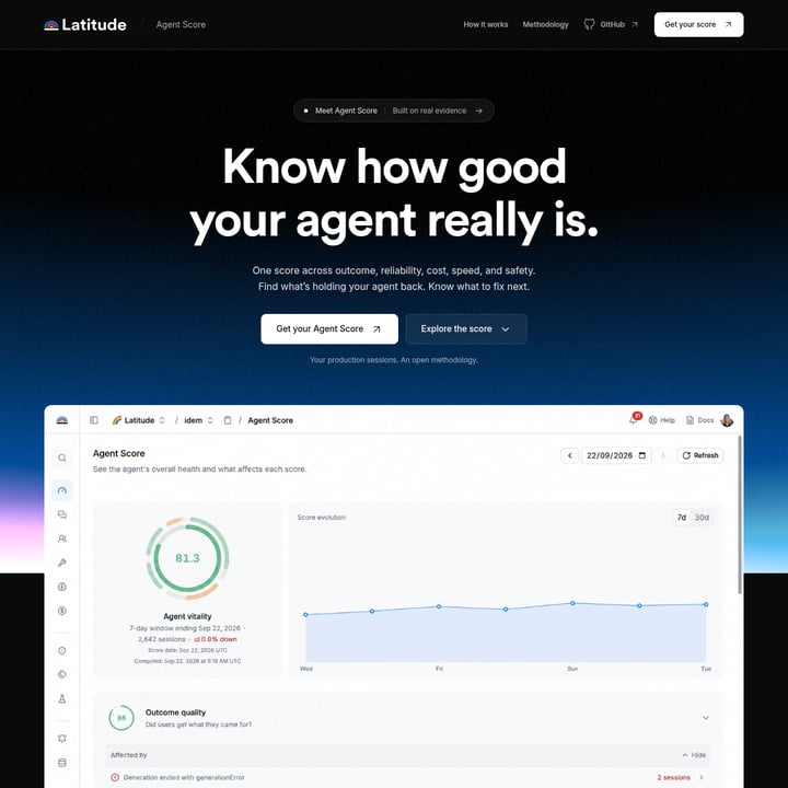 AgentScore  Code et IT AI tool screenshot