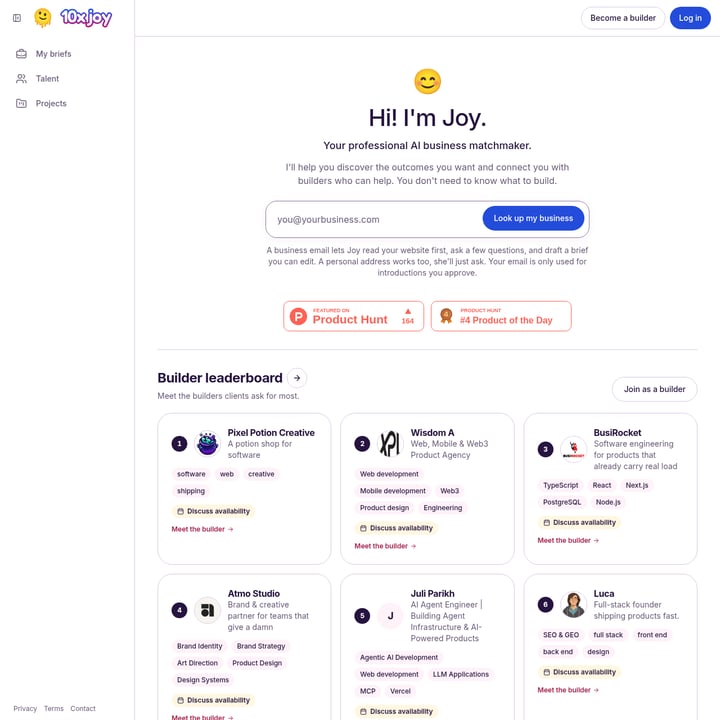 10xJoy Code & IT AI tool screenshot