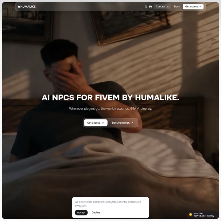Humalike x GTA RP Gaming AI tool screenshot