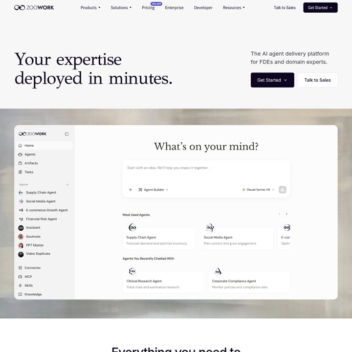ZooWork Code & IT AI tool screenshot