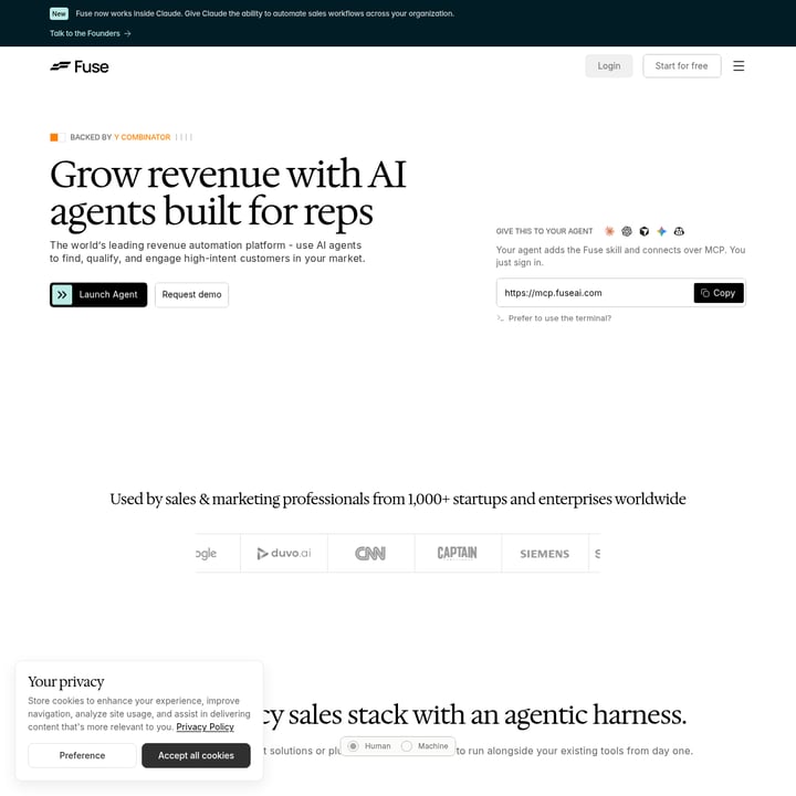 Fuse AI Sales & Marketing AI tool screenshot