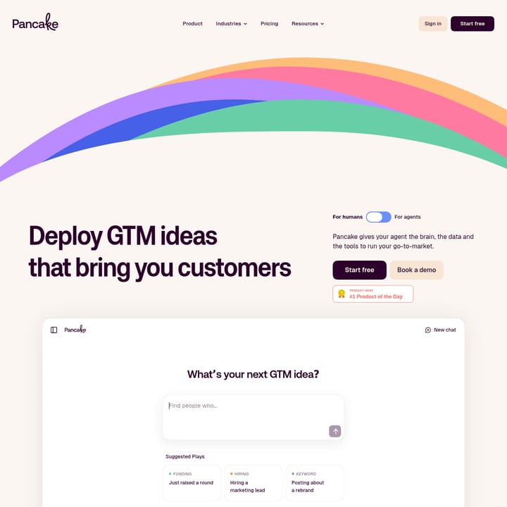 Pancake Ventes et Marketing AI tool screenshot