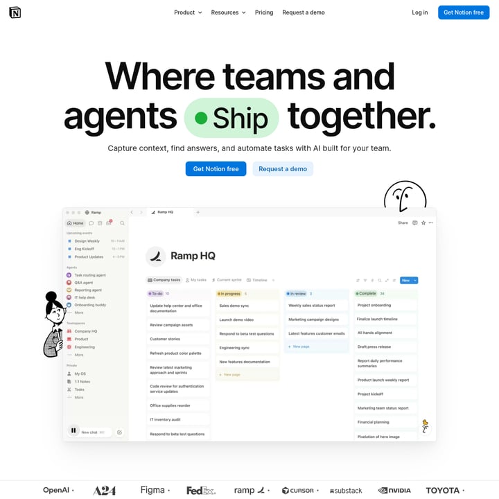 Notion: Context for your agents Productivity AI tool screenshot