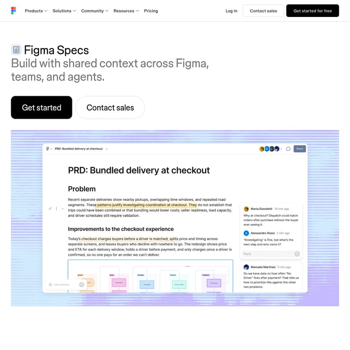 Figma Specs Code & IT AI tool screenshot