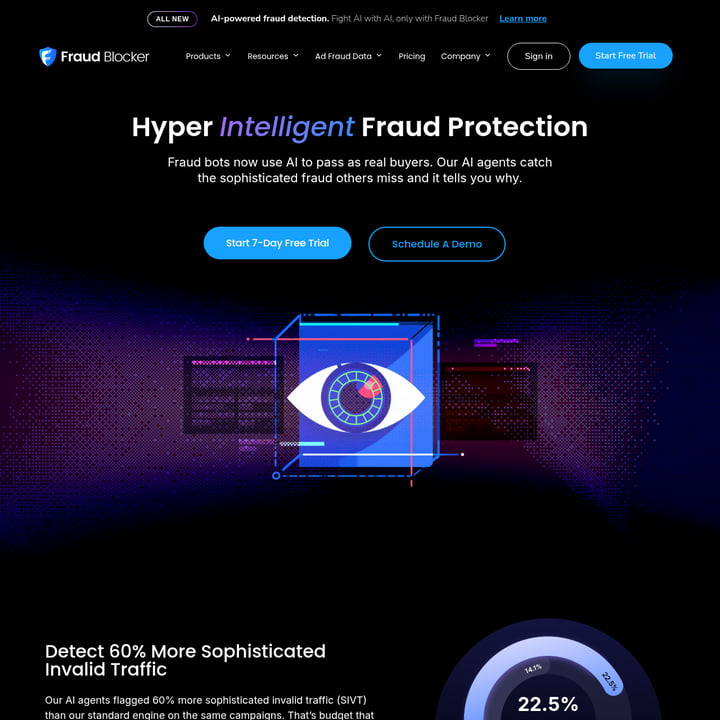 Fraud Blocker Sales & Marketing AI tool screenshot
