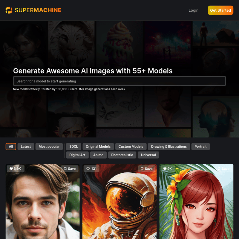 SUPERMACHINE - AI Tool Screenshot and Interface Preview