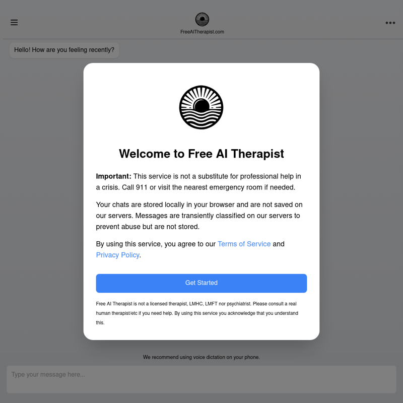 Free AI Therapist